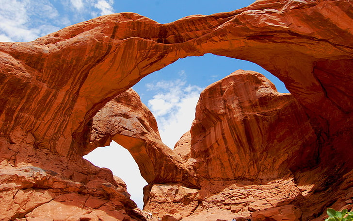 Taman Nasional Double Arch di Moab-Utah-USA-Desktop HD Wallpaper-4600 × 2875, Wallpaper HD