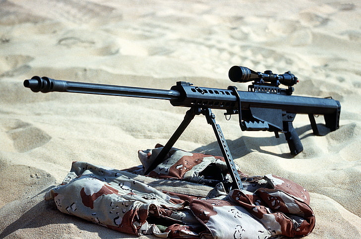 50 Caliber Sniper, black rifle with scope, War & Army, , Best Nature Full HD Wallpapers, HD wallpaper