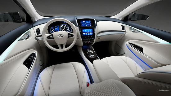 Infiniti Le Concept, concept cars, interior del automóvil, Fondo de pantalla HD HD wallpaper