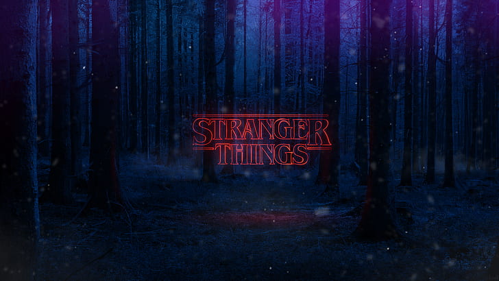 Poster di testo di Stranger Things, Sfondo HD