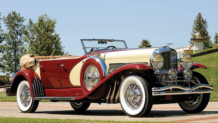 1933 Duesenberg La Gre Phaeton, cabriolet, vintage, phaeton, elegante, 1933, grande, classico, antico, lusso, 33 duesenbe, Sfondo HD