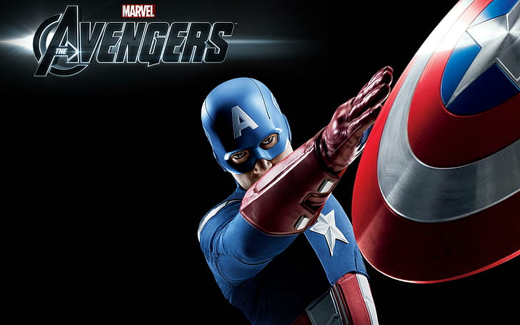 Captain America in The Avengers, Amerika, Captain, Rächer, die Rächer, HD-Hintergrundbild