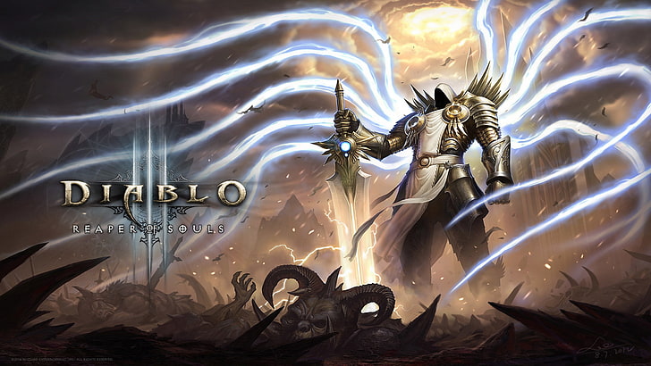 Blizzard Entertainment、Tyrael、Diablo 3：Reaper of Souls、Diablo、Diablo III、 HDデスクトップの壁紙