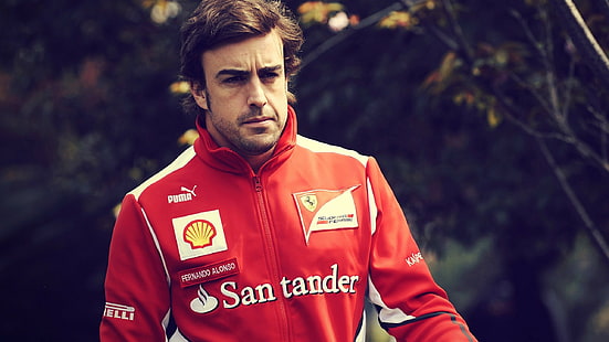 Fernando Alonso, uomini, pilota, Ferrari, campione del mondo, Sfondo HD HD wallpaper