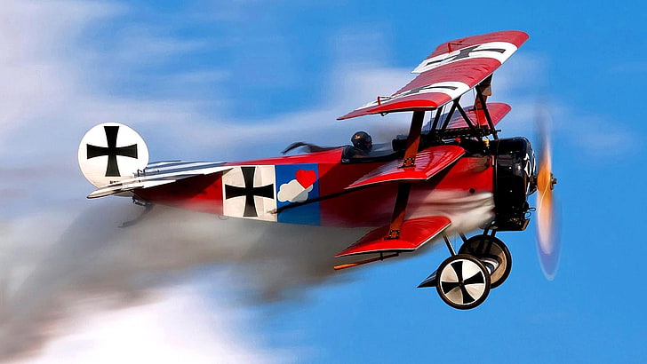 airplane, aircraft, model aircraft, replica, propeller, triplane, air racing, aviation, flight, aerobatics, wing, sky, HD wallpaper