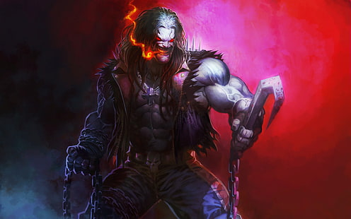 Monsterholding-Hakentapete, Lobo, Comics, DC-Comics, Fantasiekunst, HD-Hintergrundbild HD wallpaper