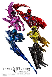 Power Rangers, Poderoso Morphin Power Rangers, HD papel de parede HD wallpaper