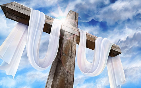 nuvole gesù Croce astratto Altro arte HD, nuvole, bianco, Gesù, cielo, malloppo, Sfondo HD HD wallpaper