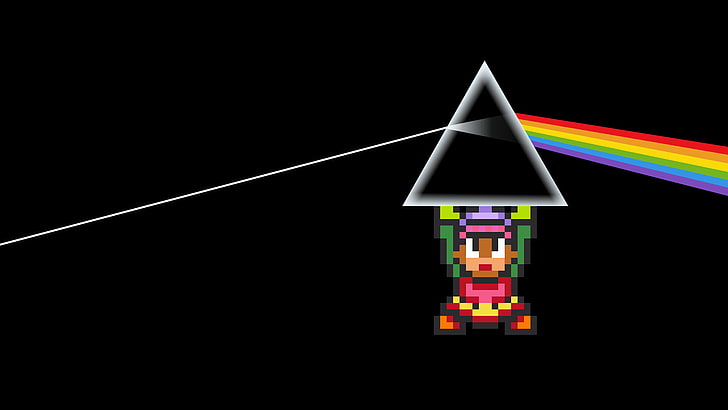 Schwarz-Weiß-Tischlampe, The Legend of Zelda, Pink Floyd, HD-Hintergrundbild