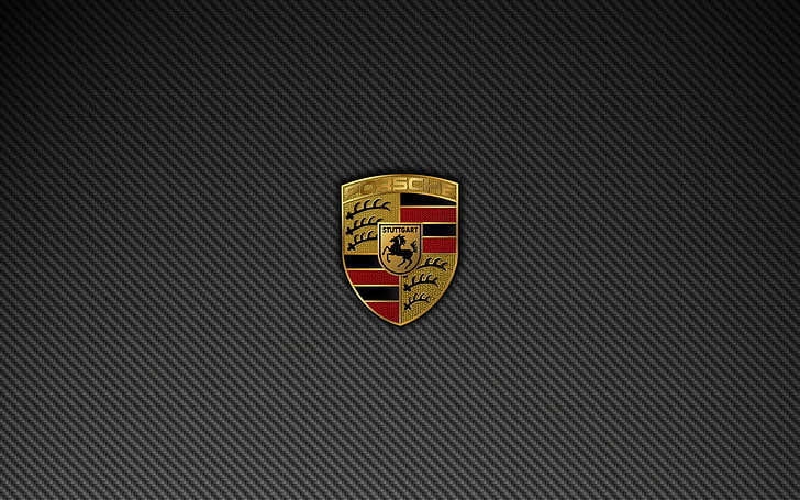 logo, Porsche, minimalizm, samochód, Tapety HD