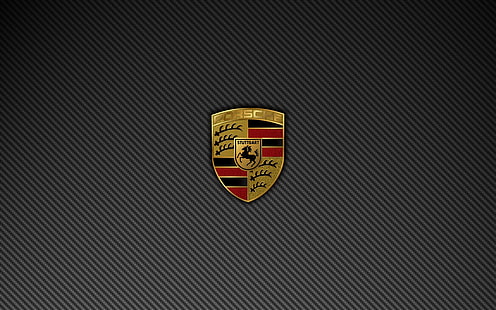 логотип, Porsche, минимализм, авто, HD обои HD wallpaper