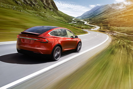 todoterreno, coches eléctricos, Tesla Model X P90D, 2016, Fondo de pantalla HD HD wallpaper