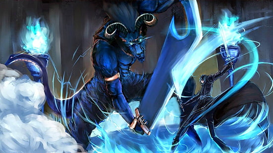 обои с персонажами аниме, Sword Art Online, Киригая Казуто, аниме, меч, монстр (аниме), Kirito (Sword Art Online), HD обои HD wallpaper