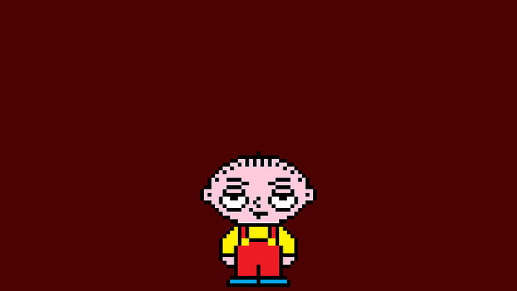 pixel art, pixel, l'uomo di famiglia, Stewie Griffin, Sfondo HD