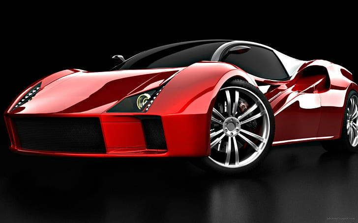 Ferrari Super Concept, rosso ferrari la ferrari, super, concept, ferrari, automobili, Sfondo HD