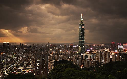 Taipei, Taipei 101, Taiwan, HD-Hintergrundbild HD wallpaper