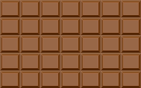 коричневая плитка шоколада, текстура, шоколад, плитка, форма, гладкая, HD обои HD wallpaper