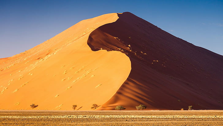 paisagem, deserto, areia, duna, HD papel de parede