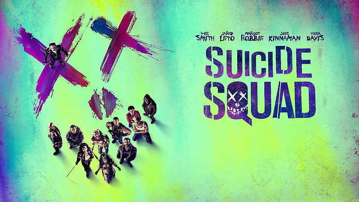 Suicide Squad poster, Movie, Suicide Squad, Deadshot, El Diablo, Harley Quinn, Jared Leto, Joel Kinnaman, Joker, Margot Robbie, Will Smith, HD wallpaper