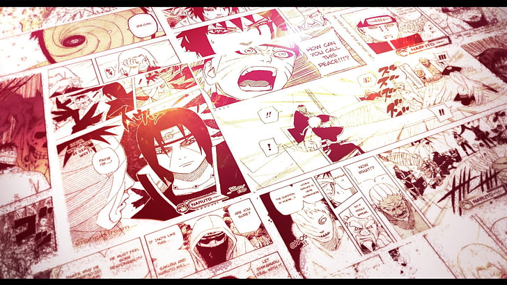 weißer und roter Blumenteppich, Anime, Naruto Shippuuden, HD-Hintergrundbild