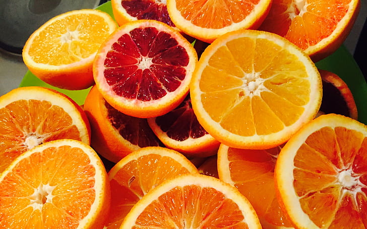 oranges, citrus backgrounds, slice, ripe, juicy, fruit, Download 3840x2400 oranges, HD wallpaper