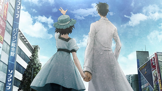 Anime, Steins; Gate, Mayuri Shiina, Rintaro Okabe, Fond d'écran HD HD wallpaper