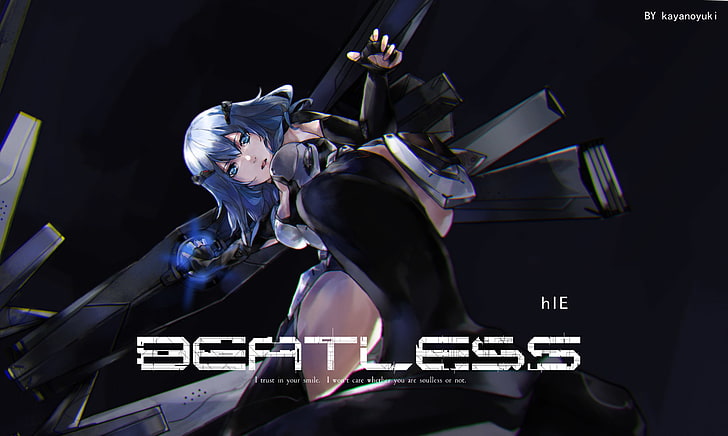 비트리스, 아니메 걸스, Type-005 Lacia, 파란 머리, 애니메이션, HD 배경 화면