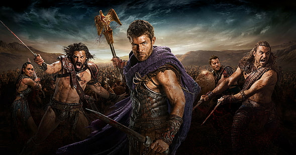 Spartacus, Spartacus, La guerre des damnés, Liam McIntyre, Fond d'écran HD HD wallpaper