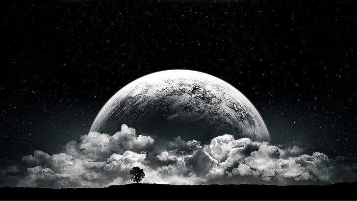 ดวงจันทร์ 1920x1080 Space Moons HD Art, Moon, วอลล์เปเปอร์ HD
