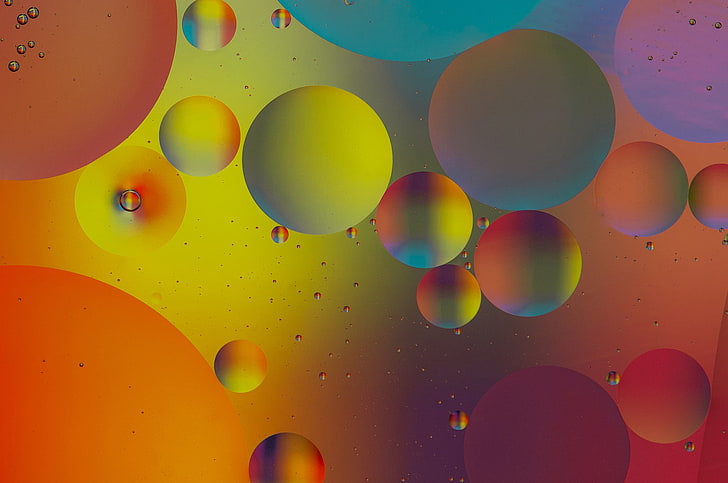 Agua, burbujas, color, aceite, líquido, bola, el aire, el volumen, Fondo de  pantalla HD | Wallpaperbetter