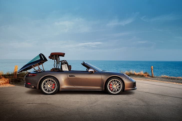 Porsche, 4x4, transformation, Biturbo, Targa, special model, 911 Targa 4 GTS, Exclusive Manufaktur Edition, HD wallpaper