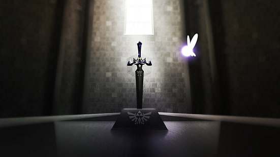 Легенда о Zelda меч цифровые обои, Легенда о Zelda, Мастер меч, HD обои HD wallpaper