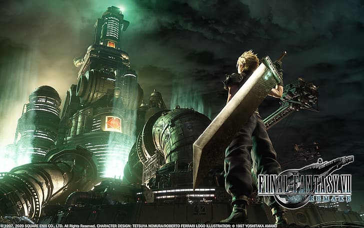 Final Fantasy VII: римейк, Final Fantasy VII, облачная борьба, HD обои