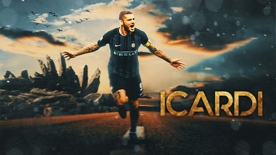 Futbol, ​​Mauro Icardi, Inter Milan, HD masaüstü duvar kağıdı HD wallpaper