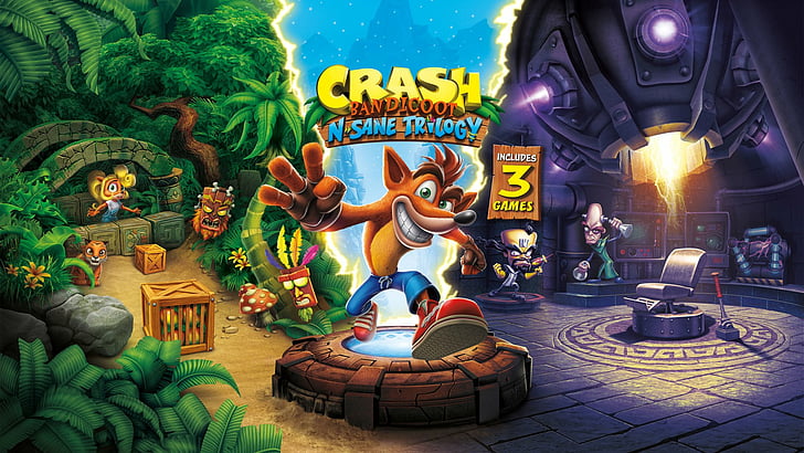 Видеоигра, Crash Bandicoot Трилогия Н. Сане, HD обои