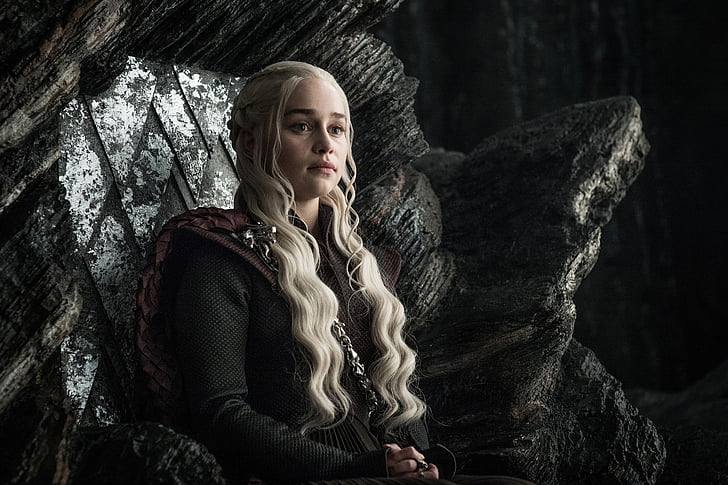 Game of Thrones Mother of Dragon, Daenerys Targaryen, Emilia Clarke, Game of Thrones, säsong 7, HD tapet