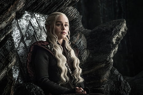 Emilia Clarke, Daenerys Targaryen, Gra o tron, sezon 7, Tapety HD HD wallpaper