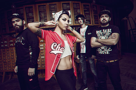 Jinjer, Tatyana Shmayluk, Metal-Musik, chromatische Aberration, HD-Hintergrundbild HD wallpaper
