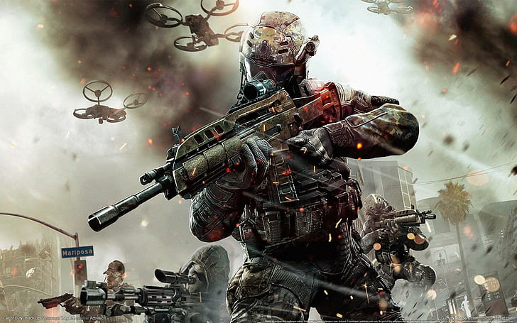 Black Ops 2, Krieger, Ruf der Pflicht, Soldat, Spiel, Spiele, HD-Hintergrundbild