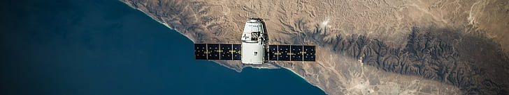 Lancement, fusée, SpaceX, Elon Musk, test, espace, satellite, Fond d'écran HD