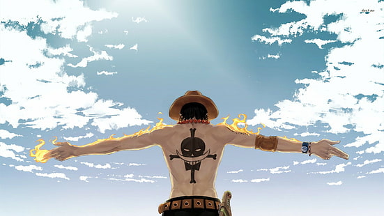 Portgas D. Ace, One Piece, аниме, HD обои HD wallpaper
