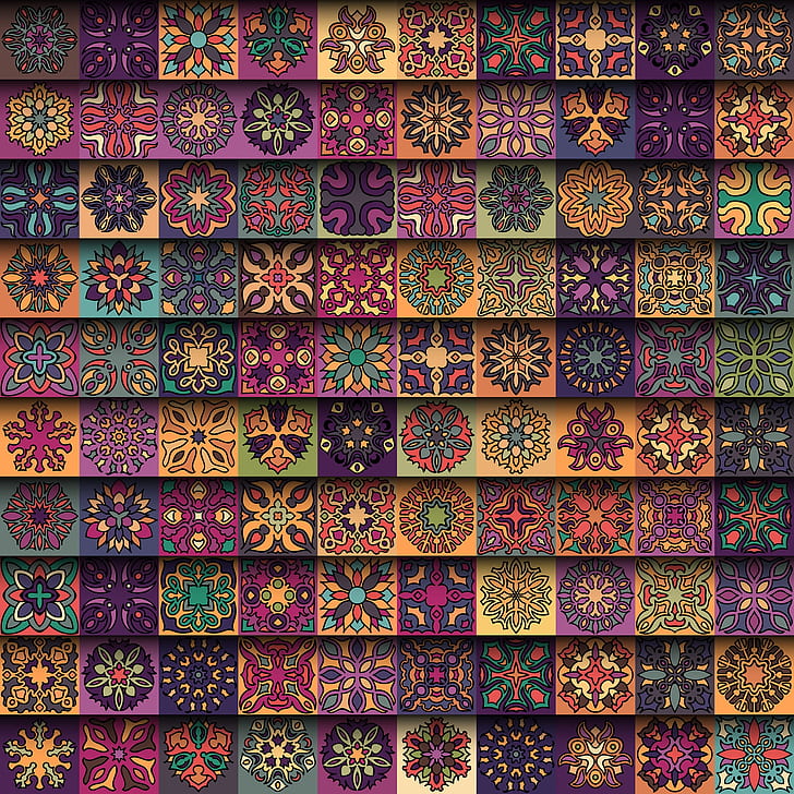 texture, pattern, colorful, digital art, HD wallpaper