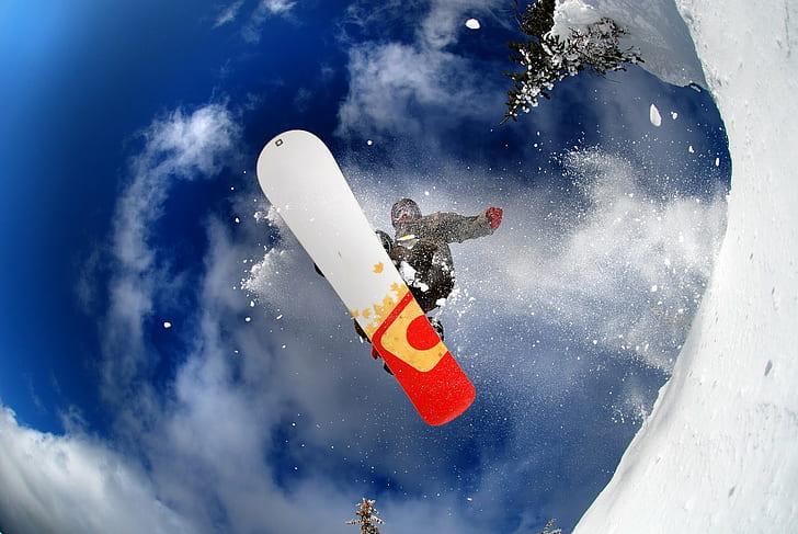 burton, snow, snowboard, winter, HD wallpaper