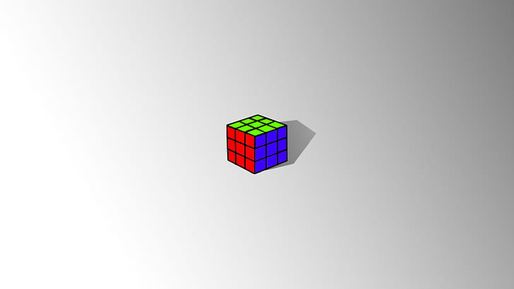 selektive Färbung, Würfel, Photoshop, Rubik's Cube, HD-Hintergrundbild