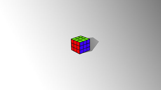 pewarnaan selektif, kubus, Photoshop, Rubik's Cube, Wallpaper HD HD wallpaper