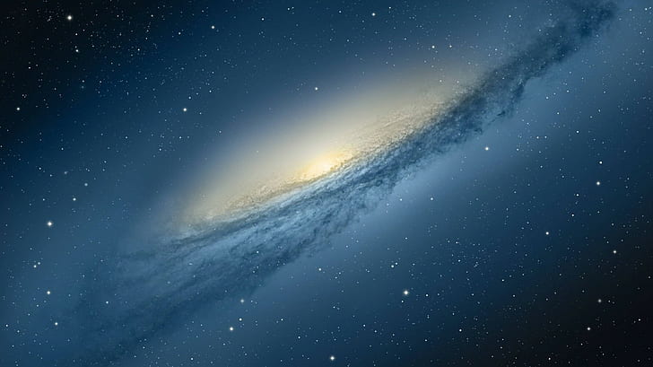 rymdkonst, galax, digital konst, rymd, NGC 3190, HD tapet