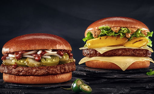 hamburger, burger, McDonald's, Fond d'écran HD HD wallpaper