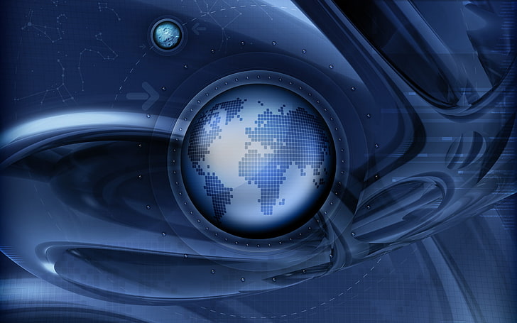 earth, planet, trajectory, HD wallpaper
