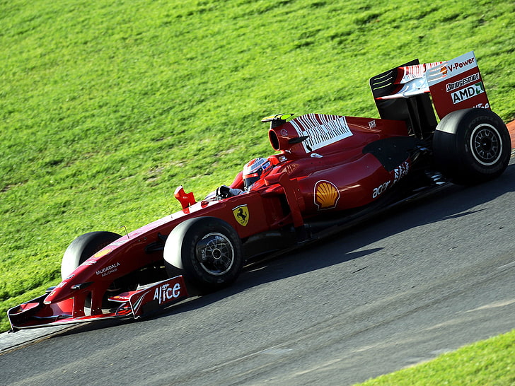 2009, f 1, f60, ferrari, formula, formula 1, race, racing, HD wallpaper