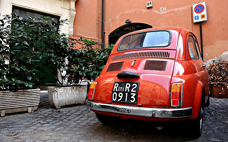 Fiat, Fiat 500, HD wallpaper